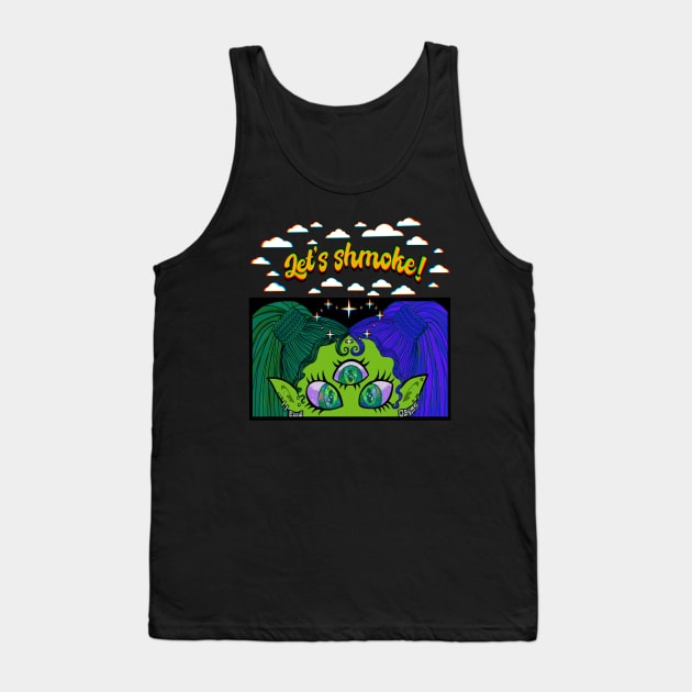 Lets shmoke anime Tank Top by EwwGerms